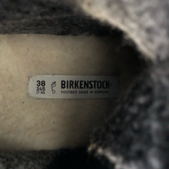 NIB Birkenstock Fossholl Black Suede/ Leather Shearling Lined Zip Boots 38 (7-8) - Picture 5 of 6